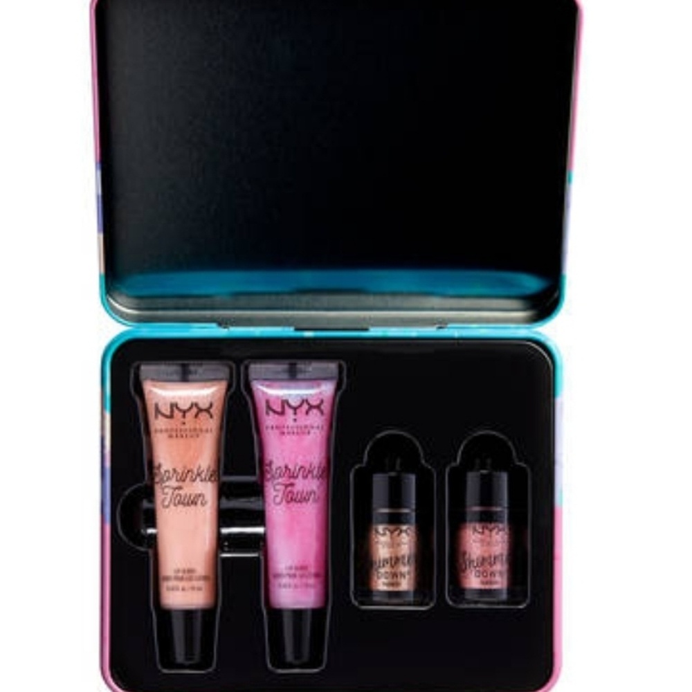 NEW Nyx sprinkle town eye and lip tin set